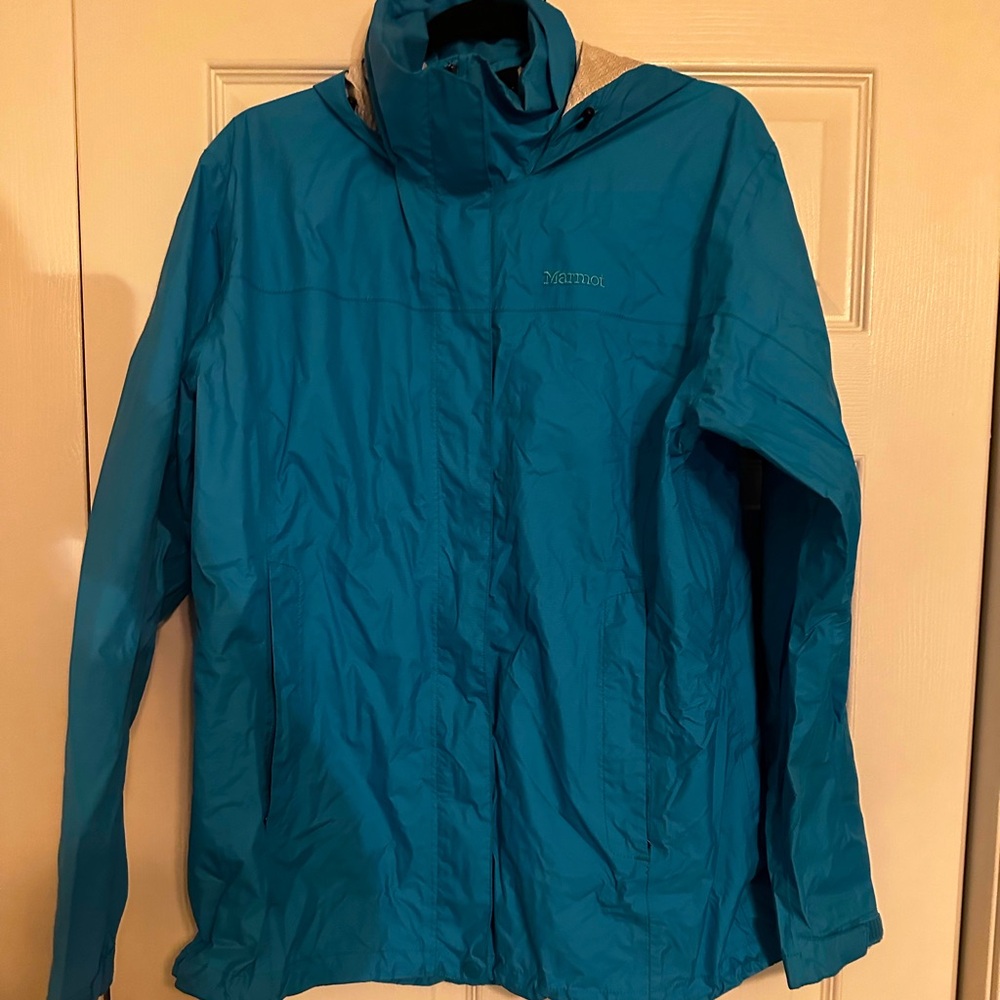 Bright Blue Marmot Rain Jacket